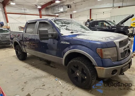 2009 Ford F150 Supercrew из США, поврежденный, VIN 1FTPW14V49FA53173